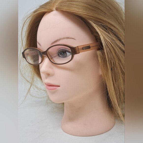 Gucci Womens Eye Glass Frames Glasses Prescription Peach Oval GG 1186 51-15-135 - Picture 1 of 15